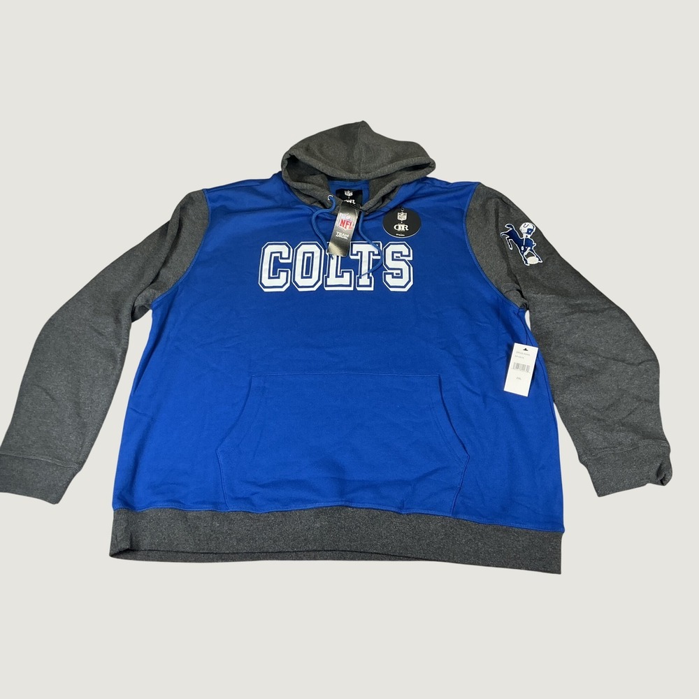 Indianapolis Colts NFL Darius Rucker Hoodie Men 2XL Blue Gray NWT Pullover